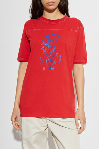 Maison Margiela RED T-shirt with print 3
