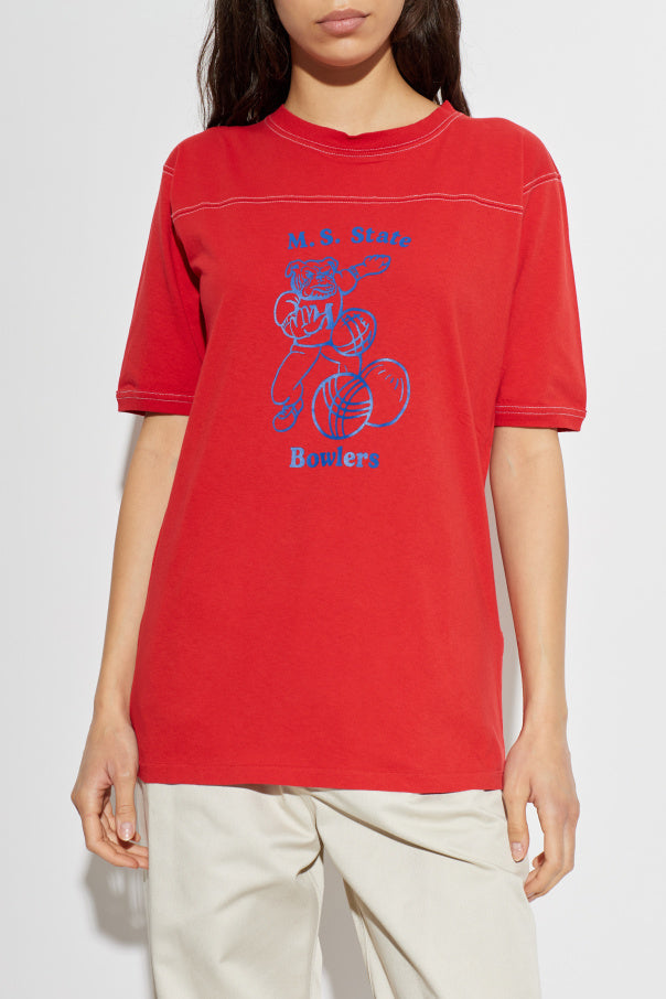 Maison Margiela RED T-shirt with print 3