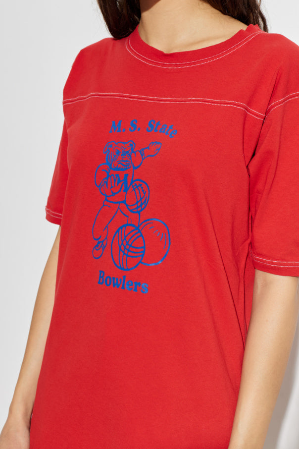 Maison Margiela RED T-shirt with print 5
