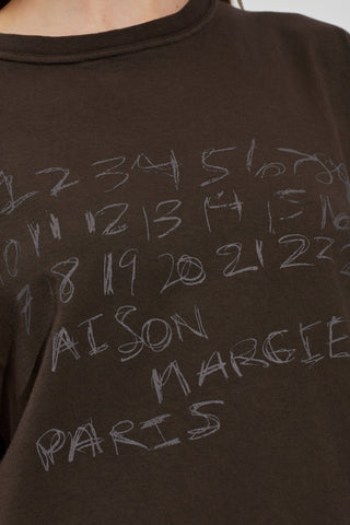 Maison Margiela BROWN T-shirt with logo 5