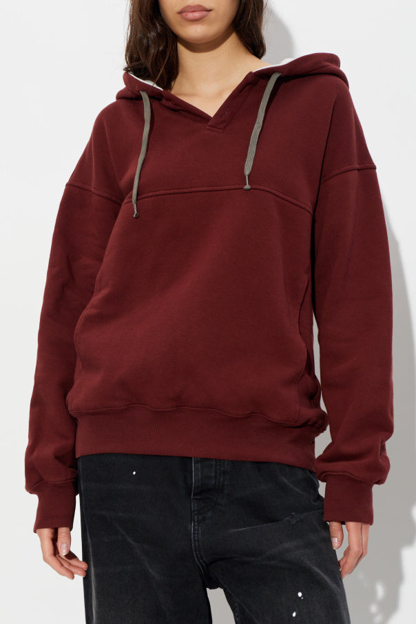 Maison Margiela BURGUNDY Hoodie 3