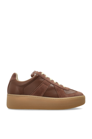 Maison Margiela BROWN Leather sports shoes 1