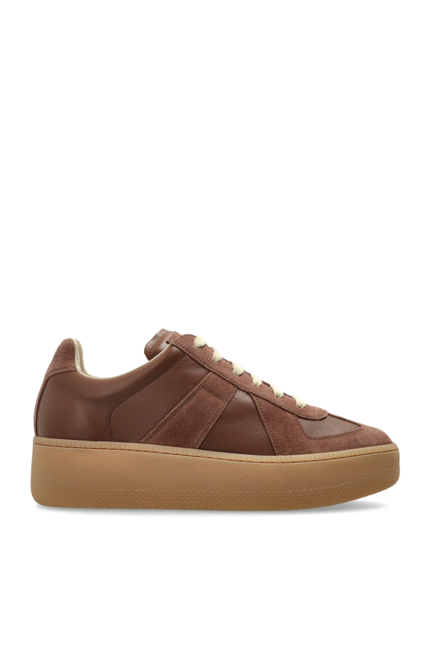 Maison Margiela BROWN Leather sports shoes 1