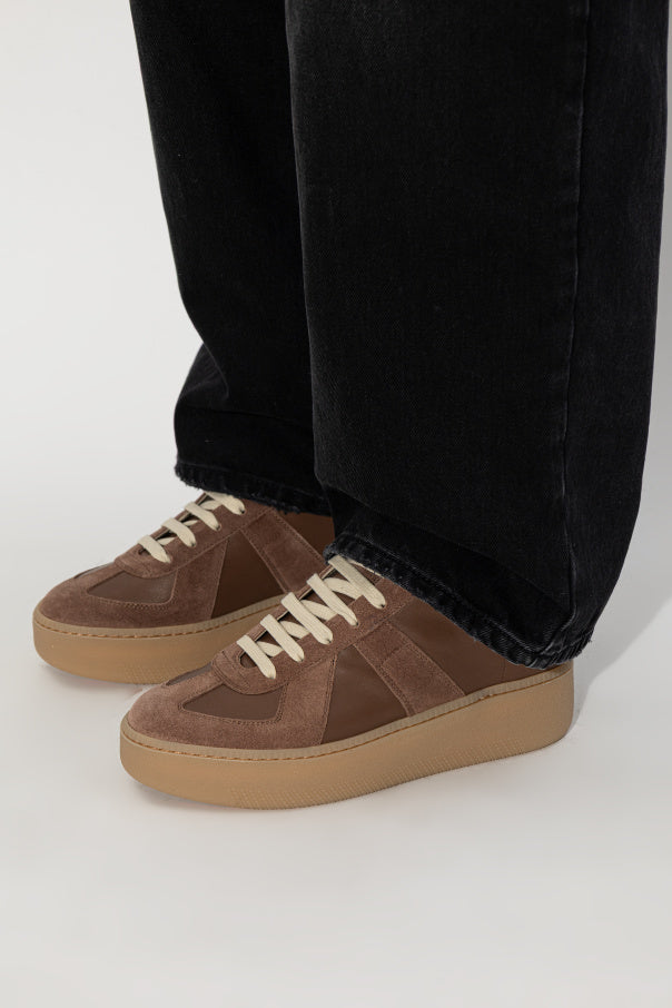 Maison Margiela BROWN Leather sports shoes 2