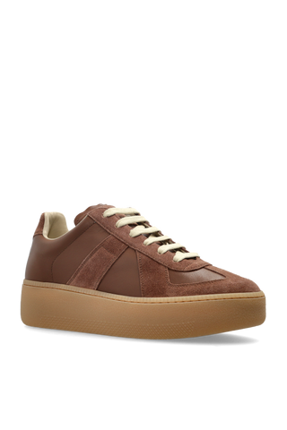 Maison Margiela BROWN Leather sports shoes 4