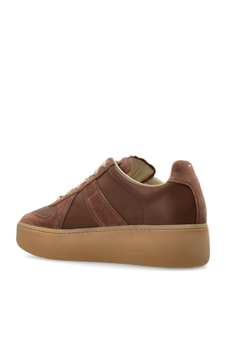 Maison Margiela BROWN Leather sports shoes 5