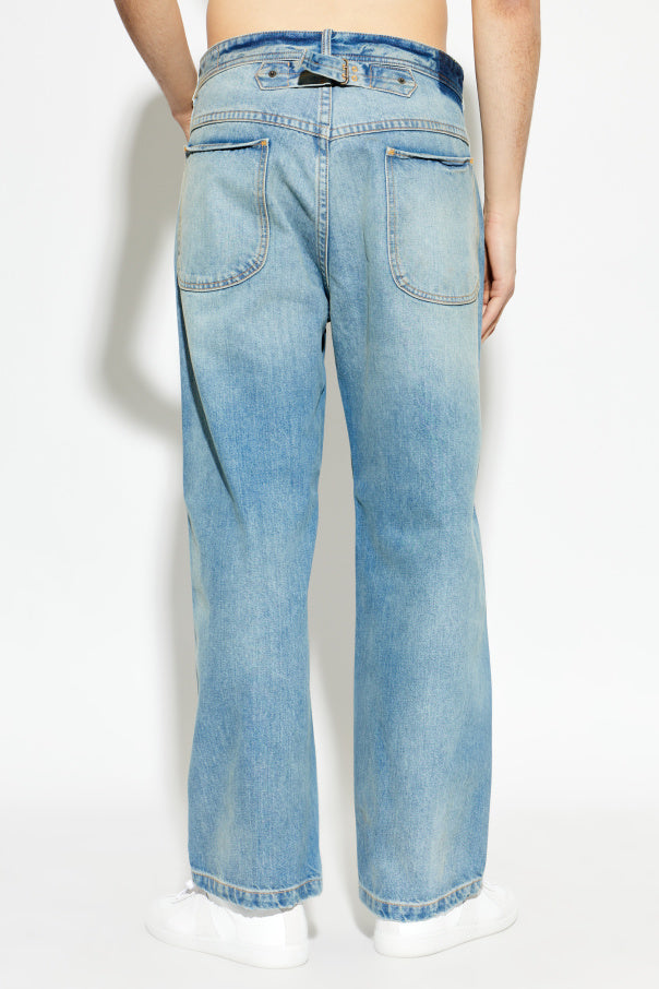 Maison Margiela BLUE Straight-leg jeans 4