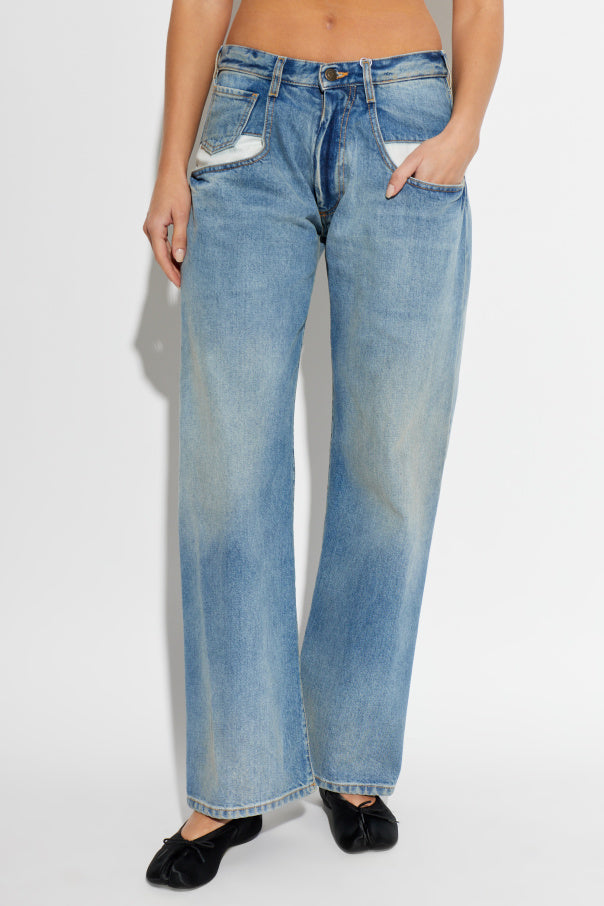 Maison Margiela BLUE Straight-leg jeans 3