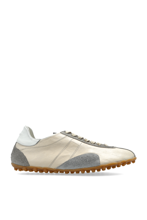 Maison Margiela cream Leather sports shoes 1