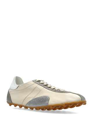 Maison Margiela cream Leather sports shoes 4