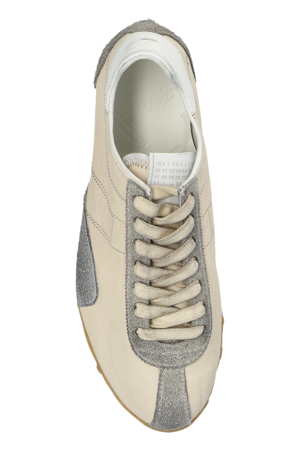 Maison Margiela cream Leather sports shoes 6
