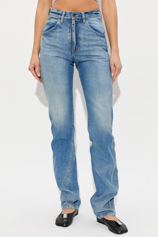 Maison Margiela BLUE Jeans with a 'vintage' effect 3
