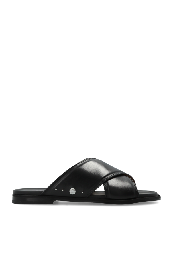 Maison Margiela BLACK Leather slides 1