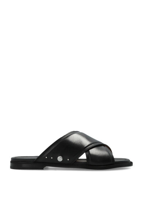 Maison Margiela BLACK Leather slides 1