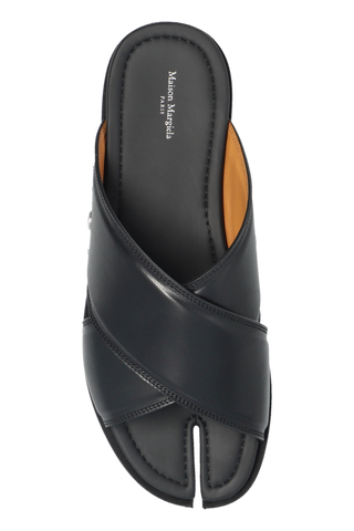 Maison Margiela BLACK Leather slides 6