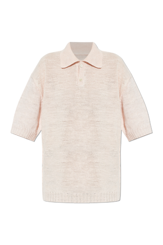 Maison Margiela PINK Linen polo 1