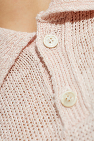 Maison Margiela PINK Linen polo 5