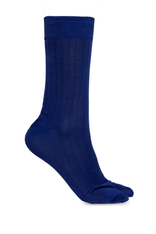 Maison Margiela NAVY BLUE Socks with ‘Tabi’ cut-out 1