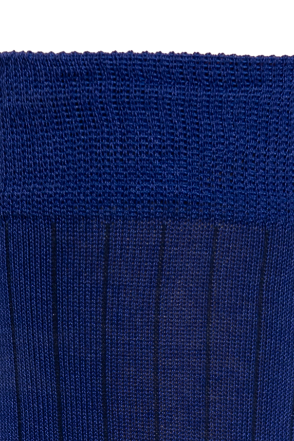 Maison Margiela NAVY BLUE Socks with ‘Tabi’ cut-out 2