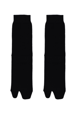 Maison Margiela BLACK Socks with ‘Tabi’ cut-out 4