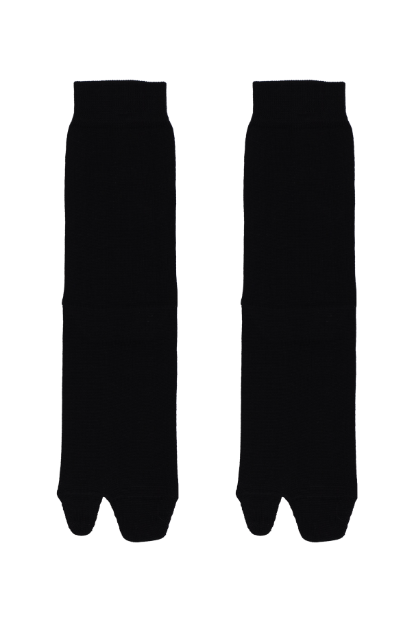 Maison Margiela BLACK Socks with ‘Tabi’ cut-out 4