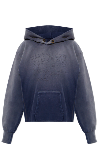 Maison Margiela NAVY BLUE Sweatshirt with embroidery 1