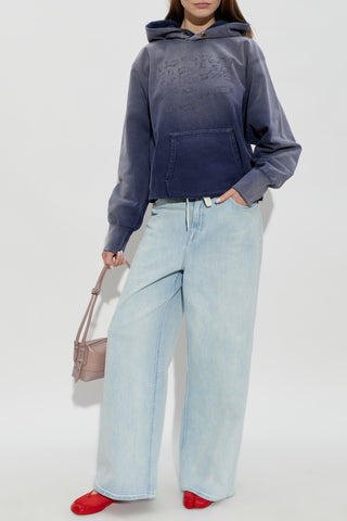 Maison Margiela NAVY BLUE Sweatshirt with embroidery 2