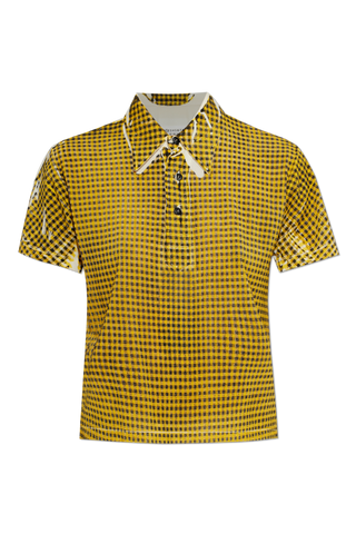 Maison Margiela YELLOW Plaid T-shirt 1
