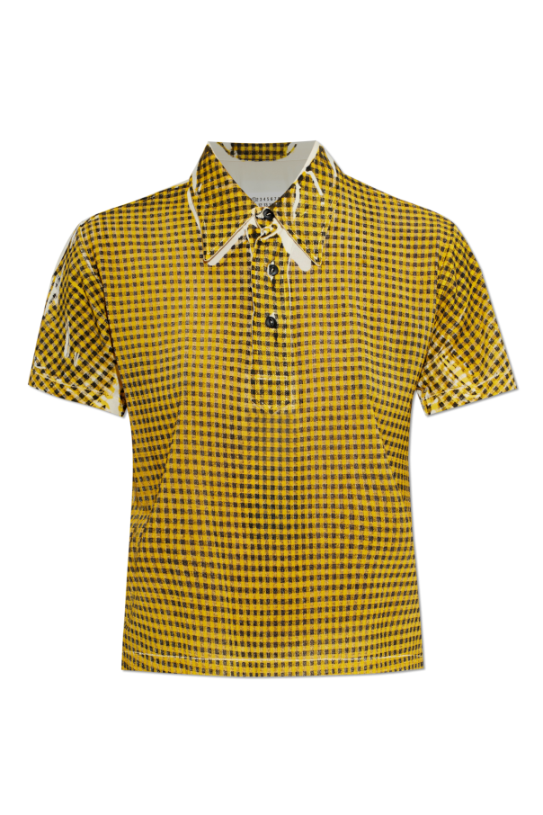 Maison Margiela YELLOW Plaid T-shirt 1