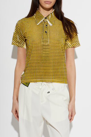 Maison Margiela YELLOW Plaid T-shirt 3