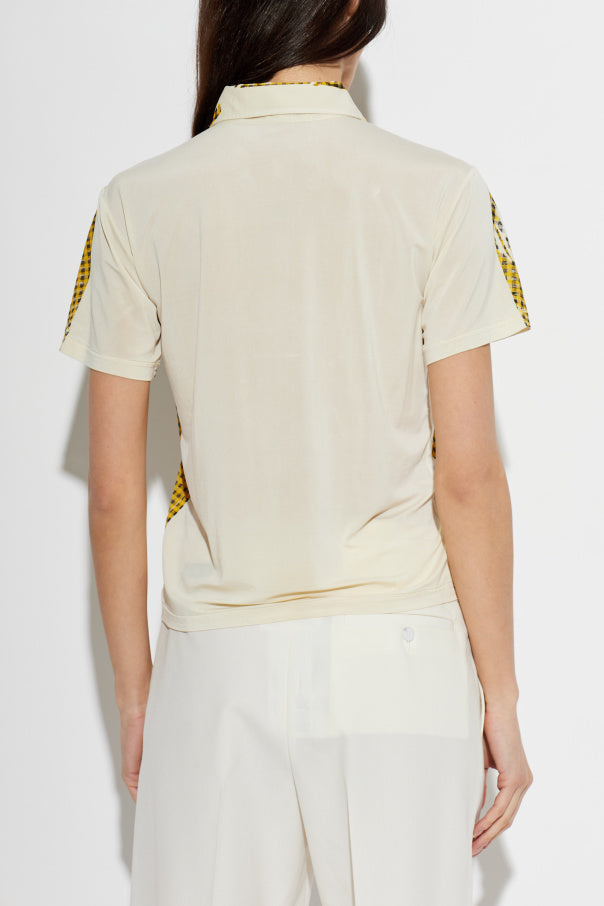 Maison Margiela YELLOW Plaid T-shirt 4