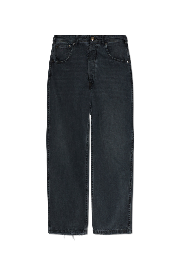 Maison Margiela BLACK Jeans with raw edge finish 1