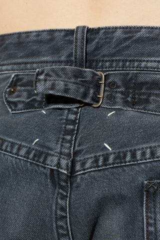 Maison Margiela BLACK Jeans with raw edge finish 5