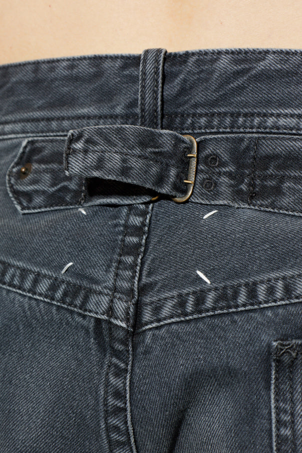 Maison Margiela BLACK Jeans with raw edge finish 5