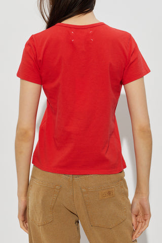Maison Margiela RED T-shirt with logo 4