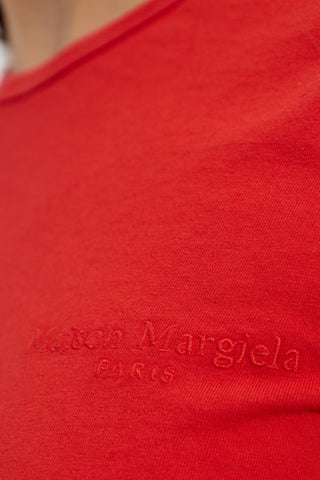 Maison Margiela RED T-shirt with logo 5