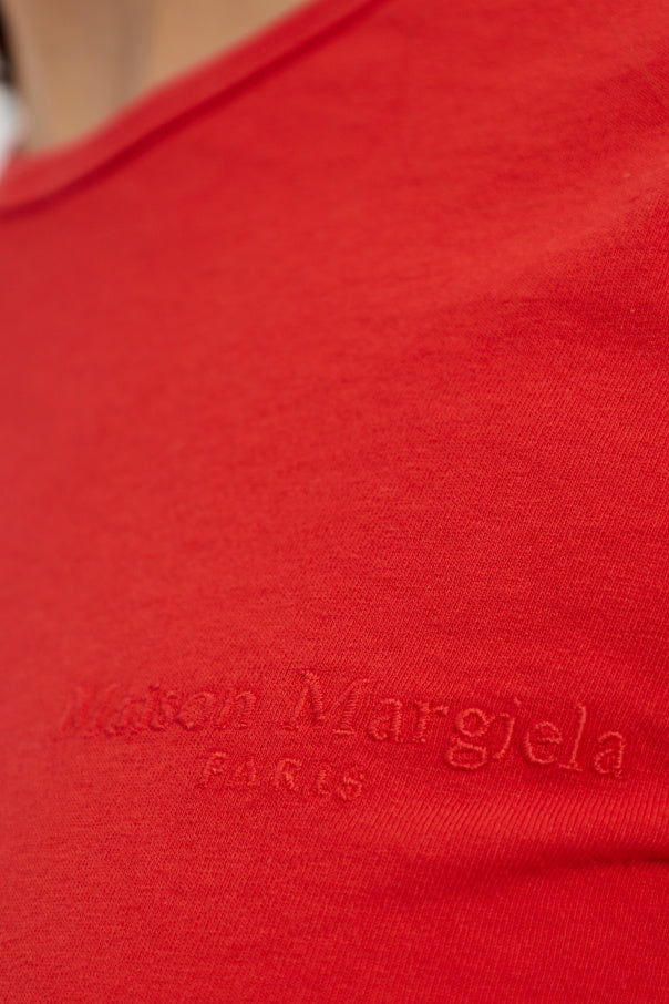 Maison Margiela RED T-shirt with logo 5