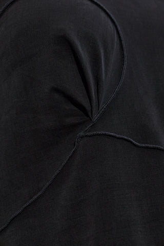 Maison Margiela BLACK Top with decorative stitching 5