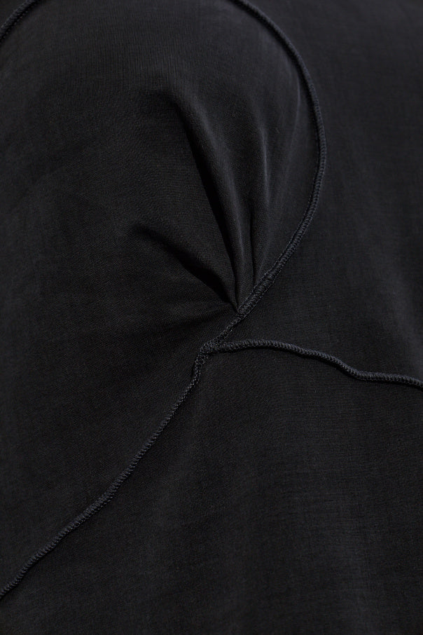 Maison Margiela BLACK Top with decorative stitching 5
