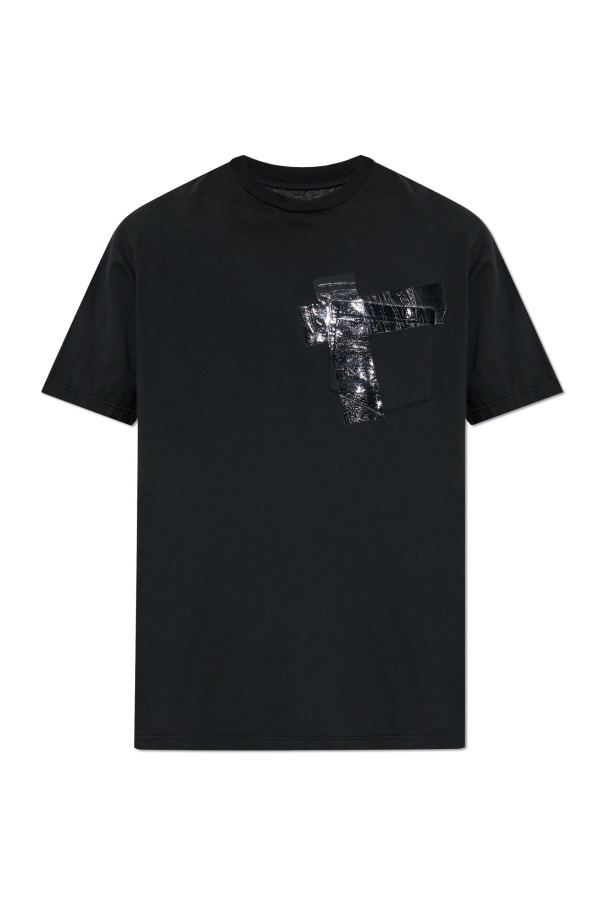 Maison Margiela BLACK T-shirt with print 1