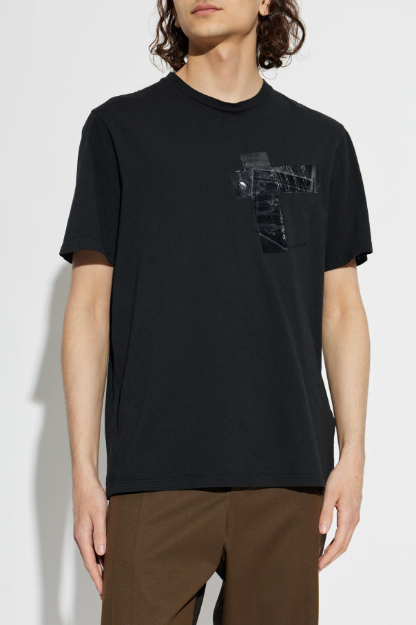 Maison Margiela BLACK T-shirt with print 3