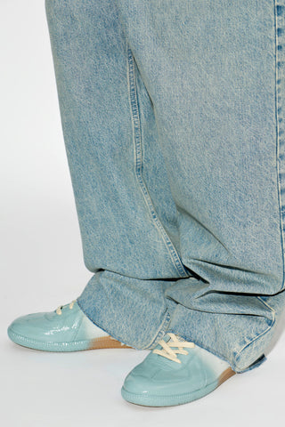 Maison Margiela BLUE Leather sports shoes 2