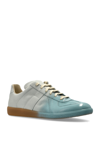 Maison Margiela BLUE Leather sports shoes 4