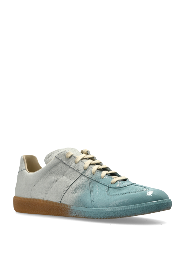 Maison Margiela BLUE Leather sports shoes 4
