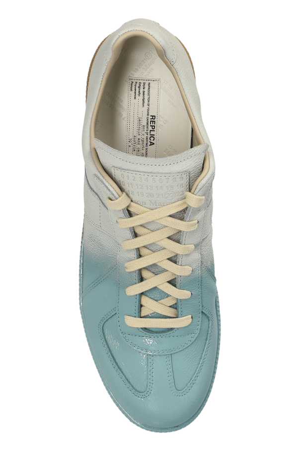 Maison Margiela BLUE Leather sports shoes 6