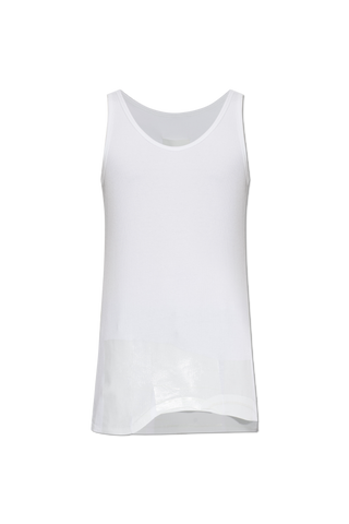 Maison Margiela WHITE Top with an asymmetric cut 1