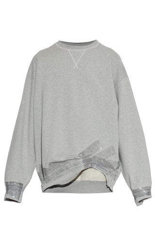 Maison Margiela GREY Asymmetrical-cut sweatshirt 1