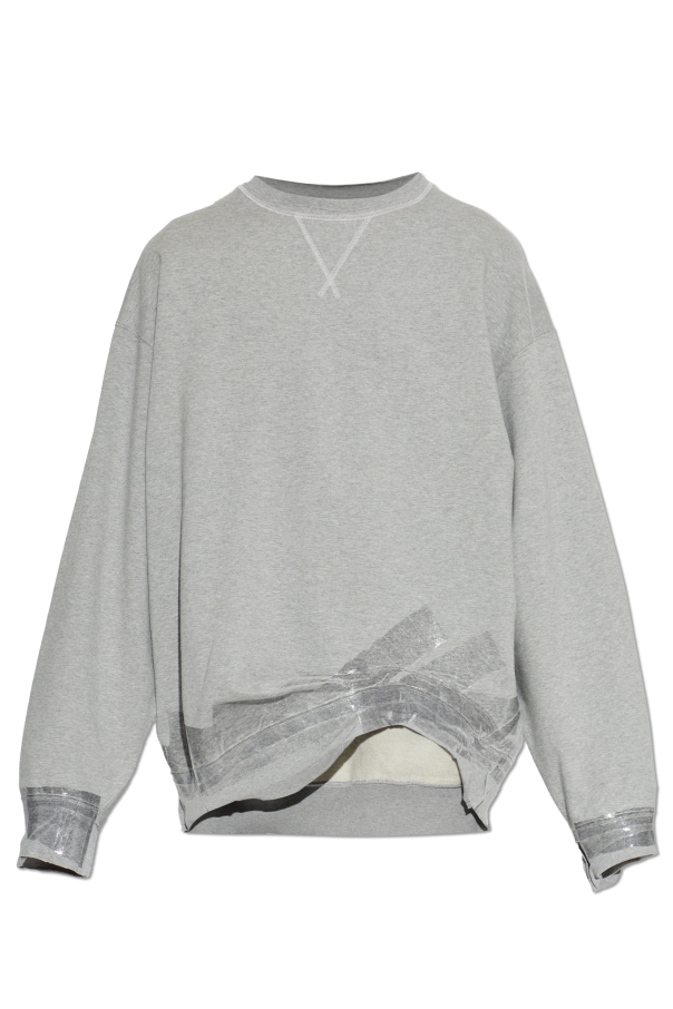 Maison Margiela GREY Asymmetrical-cut sweatshirt 1