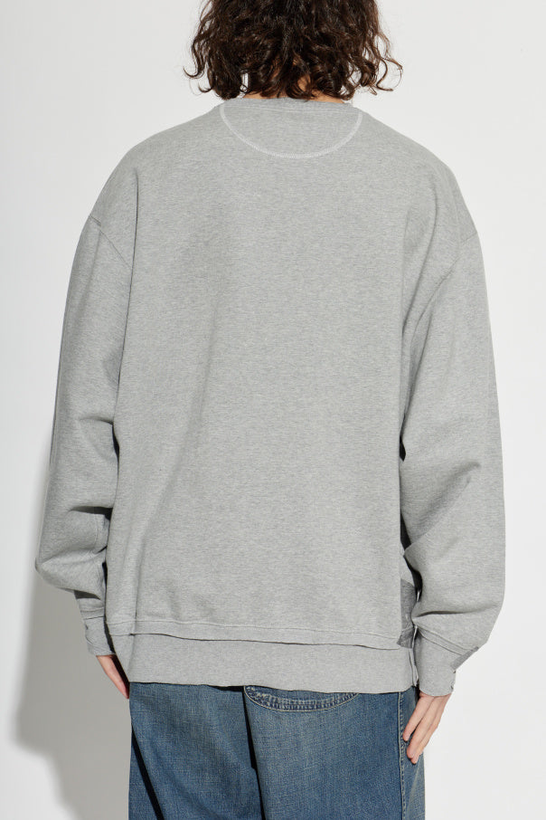 Maison Margiela GREY Asymmetrical-cut sweatshirt 4