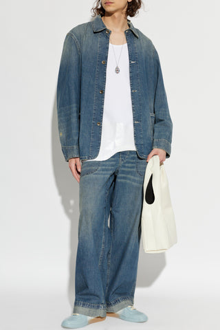 Maison Margiela NAVY BLUE Wide-leg jeans 2